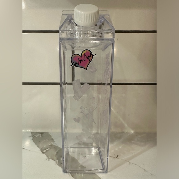 Custom milk jug plastic drinking glass water nurse mom wife Christmas gift - Picture 4 of 4